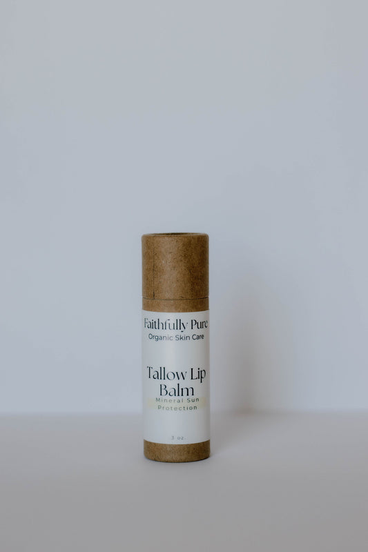 Tallow Lip Balm Mineral Sun Protection .3 oz